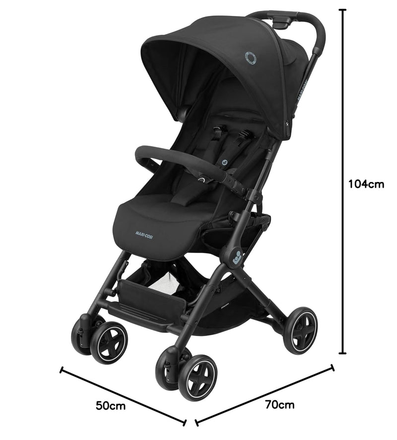 Maxi-Cosi Lara2 Baby Kinderwagen, 0–4 Jahre, 0–22 kg, federleichter, kompakter Buggy, 3 Liegepositio