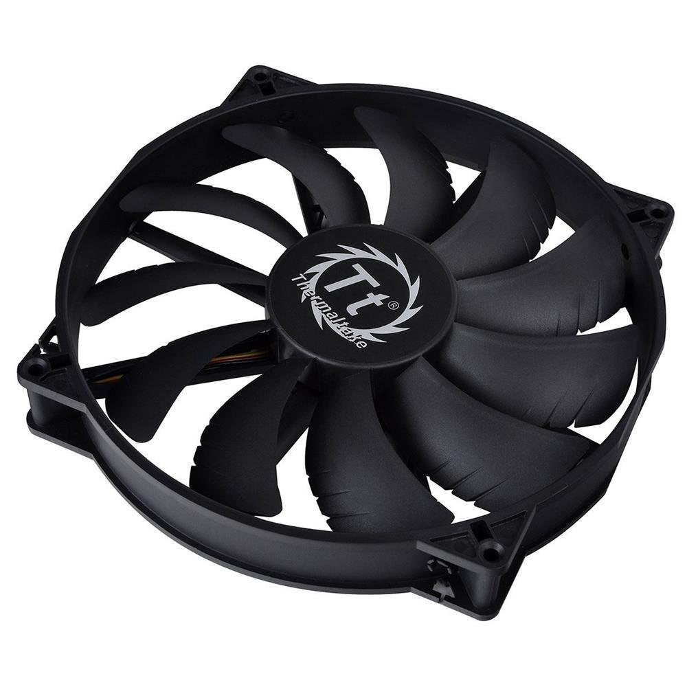 Thermaltake CL-F015-PL20BL-A PURE 20 Lüfter 800rpm 3-polig, schwarz Pure 20 Black 200 mm, Pure 20 Bl