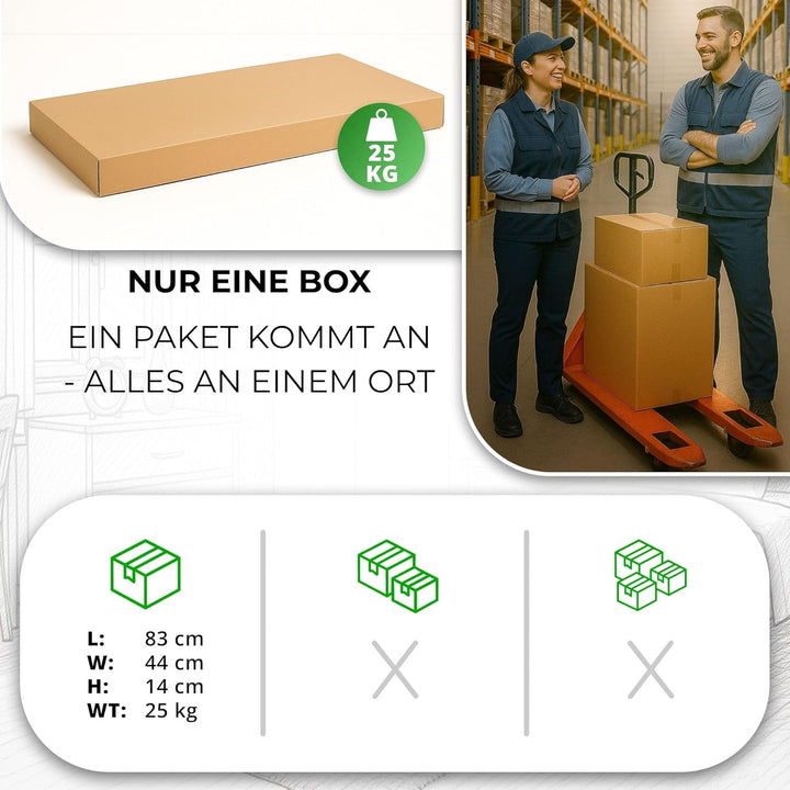CDF Kommode Malwa M3 | Farbe: Weiss glänzend | Schrank für Dokumente, Kleinigkeiten | Ideal für Wohn