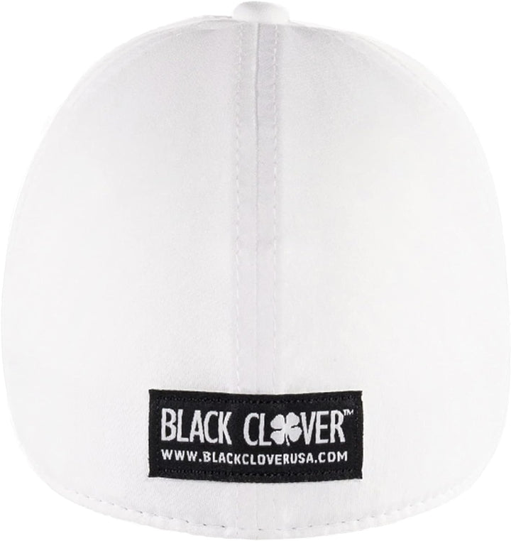 Black Clover Herren Premium Fitted #2 Cap – Schwarz mit schwarzem Kleeblatt Black / White / White Sm