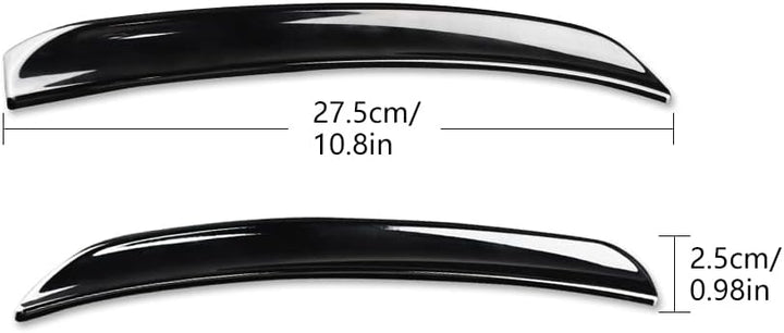 KUNGKIC 2 Stück ABS Heckflügel Trim Spoiler Erweiterung Lip Fins Dekorative Aufkleber Kompatibel mit