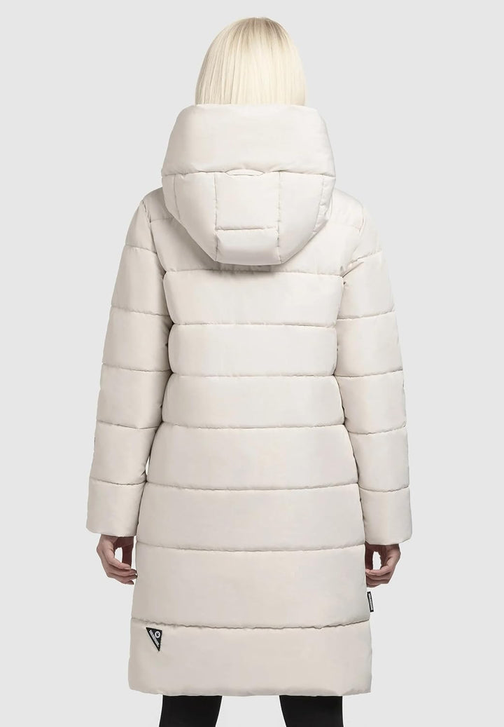 khujo - Damen - Wintermantel - Jilias 4 XS Jilias5-Cotton-Cream, XS Jilias5-Cotton-Cream