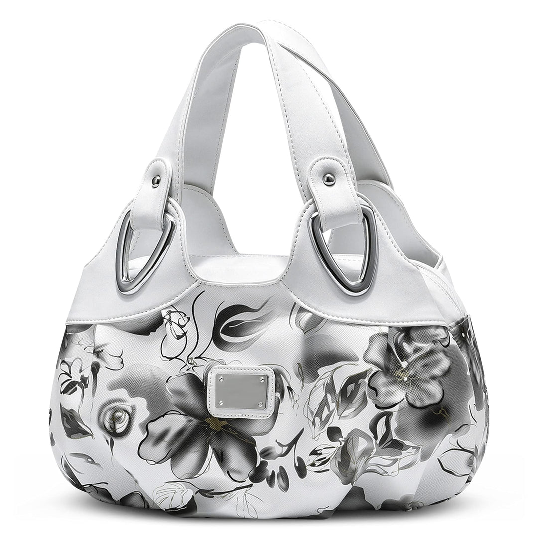 DIRRONA Damen Handtasche Schultertasche Kompakt Tragetasche Lässige Handgelenktasche Wasserdicht PU
