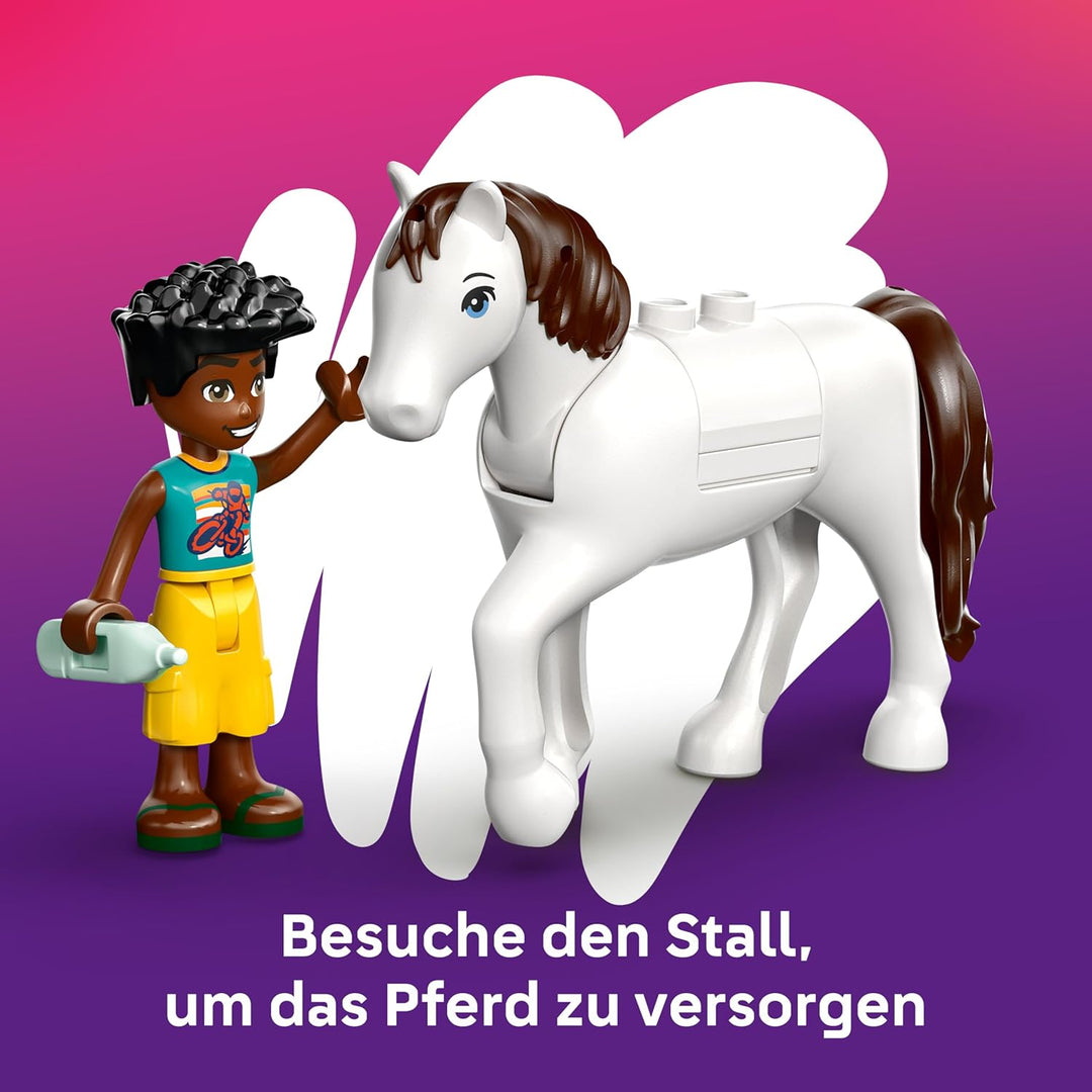 LEGO Friends Tierklinik - Lernspielzeug mit Pferdestall, 2 Mini Puppen, Hund-, Kaninchen- & Katzenfi