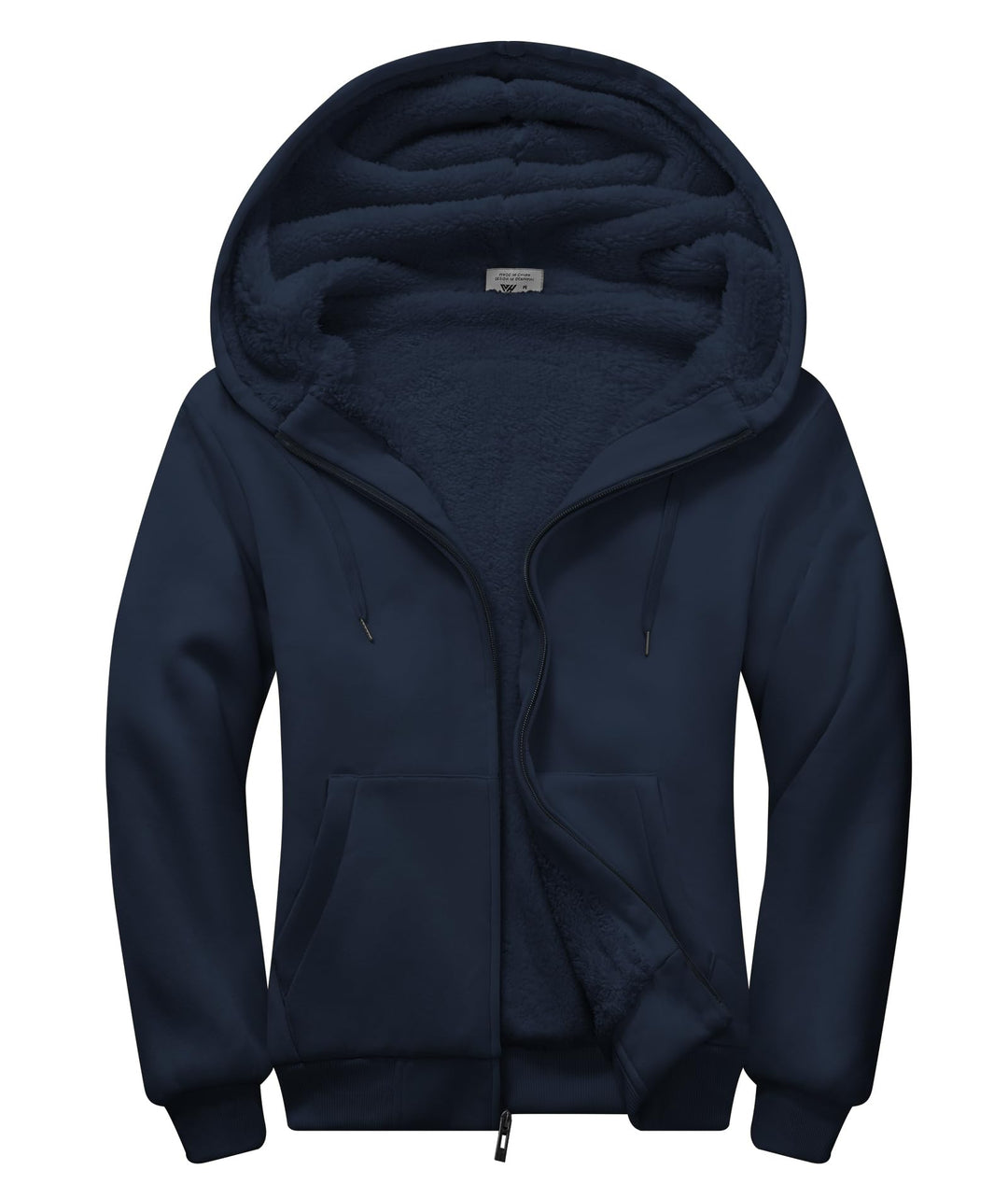 SwissWell Herren Fleecejacke Full Zip Kapuzenjacke Winter Sweatjacke mit Kapuze Gefütterte Hoodie Mä