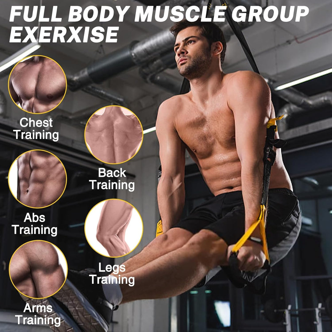Suspension-Trainingsset, Widerstandstrainer für den ganzen Körper für alle Ebenen, für drinnen und d