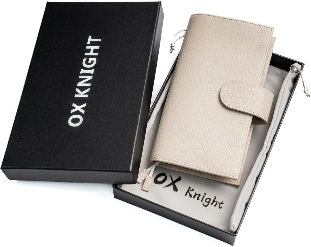 Ox Knight Leder-Schutzhülle für Hobonichi Weeks/Weeks Mega – mit Stiftschlaufe, Kartenfächern, Rücke