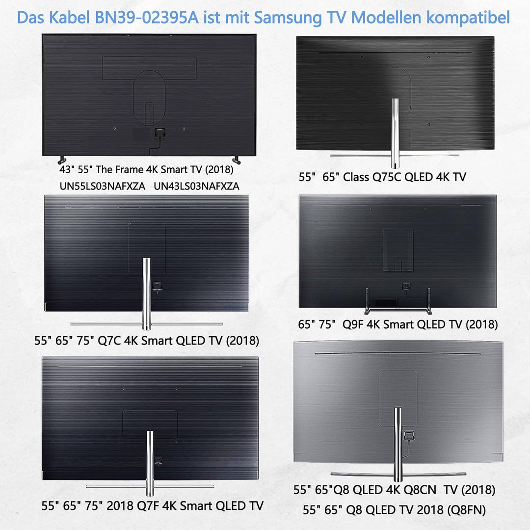 5 m/16,4 Fuss BN39-02395A one Connect Kabel istnur Kompatibel für Samsung QLED TV 55-75 Zoll Q7FN Q8