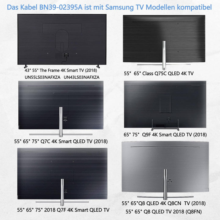 5 m/16,4 Fuss BN39-02395A one Connect Kabel istnur Kompatibel für Samsung QLED TV 55-75 Zoll Q7FN Q8