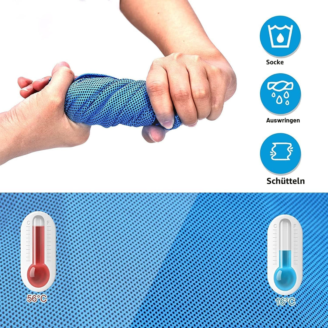 SZELAM Kühlendes Handtuch,EIS-Handtuch,Atmungsaktives,kühles Handtuch,Mikrofaser-Handtuch für Yoga,