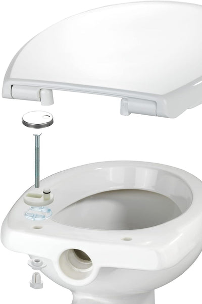 WENKO WC-Sitz Solaro, stabiler Premium Thermoplast WC-Sitz in Weiss mit Easy-Close Absenkautomatik u