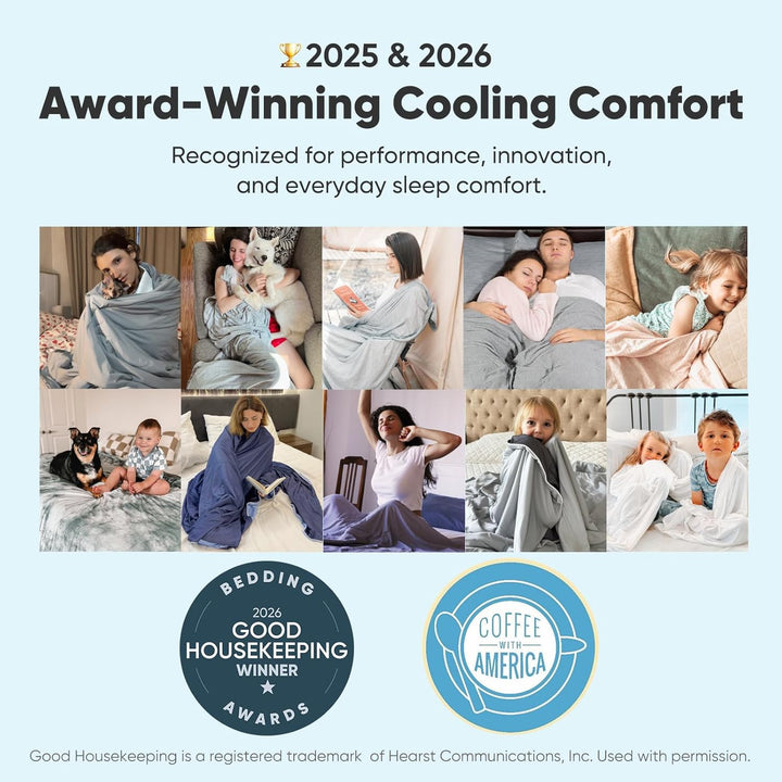 Elegear Kühldecke für King-Size-Betten – Japanisches Arc-Chill 3.0 Cool-Tech-Gewebe, absorbiert Körp