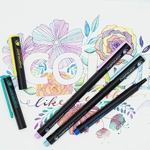 Chameleon Fineliners Brillantfarben – 48 Stück Glänzend, Glänzend