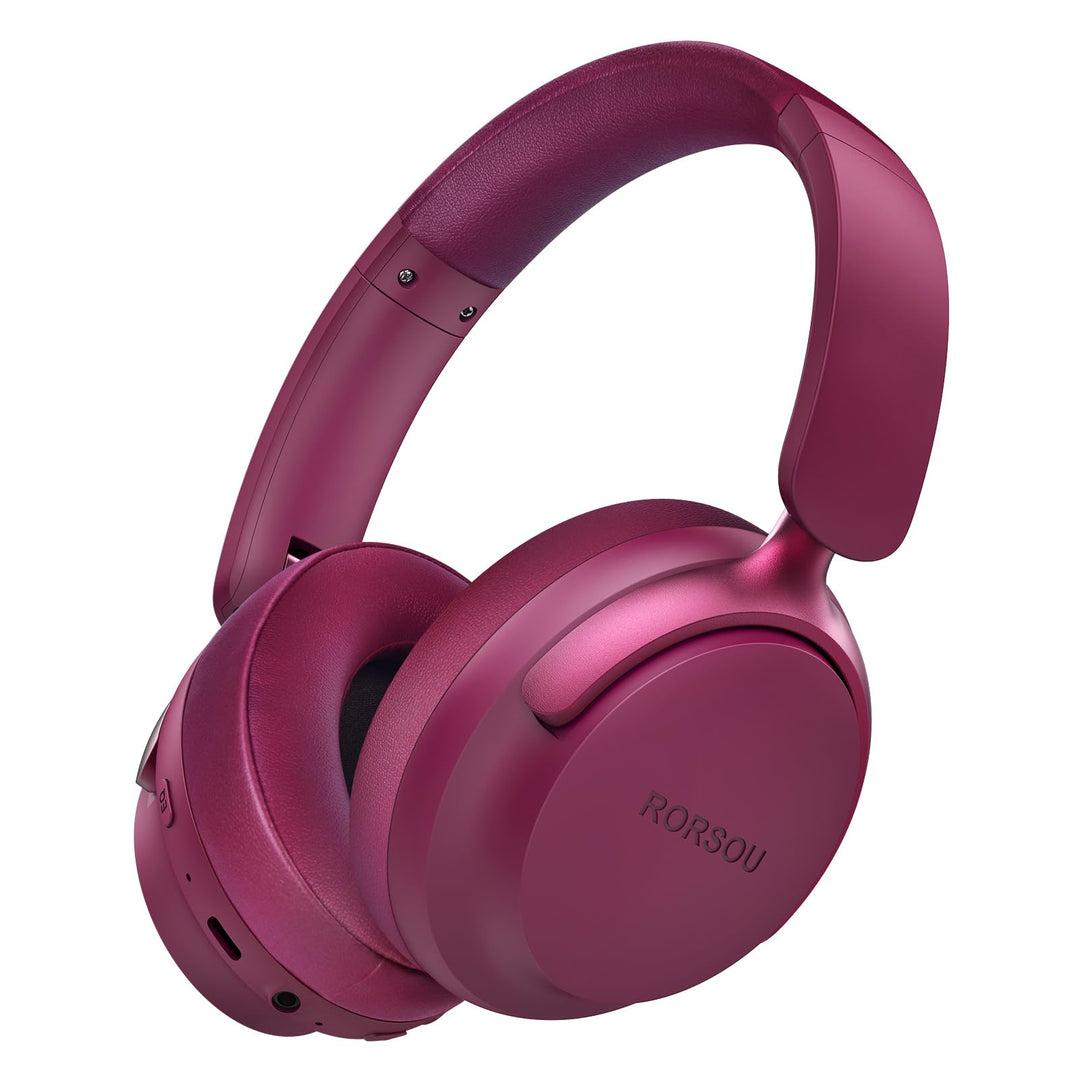 RORSOU B8 Bluetooth Kopfhörer Over Ear, 6 EQ Musikmodi und 50H Spielzeit Deep Bass Wireless Kopfhöre