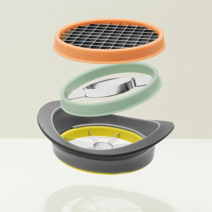 BergHoff Gemüseschneide Set All-in-one - Leo (Schneideset für Obst + Gemüse, inkl. Schneideinsatz fü