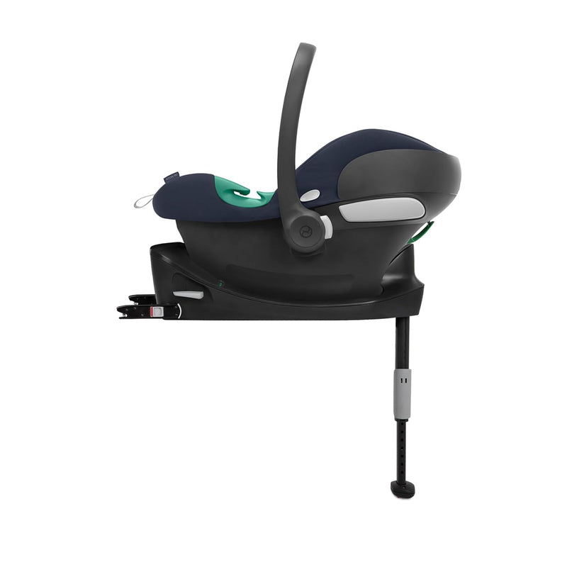 CYBEX Silver Babyschale Aton B2 i-Size mit Base One, Inkl. ISOFIX-Basis und Neugeboreneneinlage, Sen