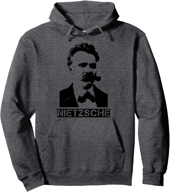Friedrich Nietzsche T-Shirt - Silhouette Pullover Hoodie