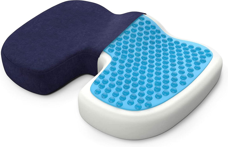 bonmedico Sitzkissen orthopädisch - Memory Foam Gel Steissbeinkissen - Ergonomisches Sitzkissen für