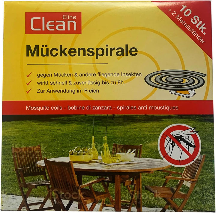 100x Elina Anti-Mücken-Spirale Insektenspriale gegen Mücken Mückenschutz Mückenspirale
