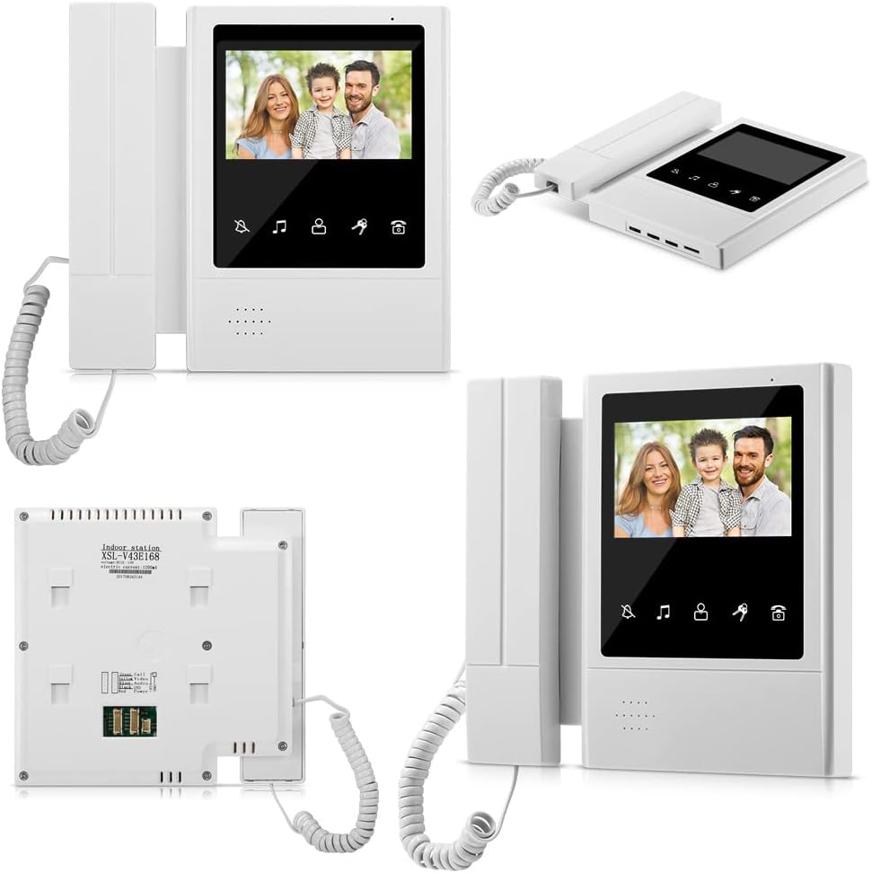QttyElok 4,3'' TFT Farbe Wired Video Türsprechanlage Türklingel System für Home 700TVL IR Nachtsicht