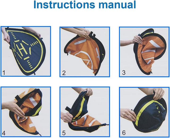 Drohnen Landeplatz 75cm von MMOBIEL – Universal Wasserdichtes Pad Doppelseitig – Schnell Faltbar Dro