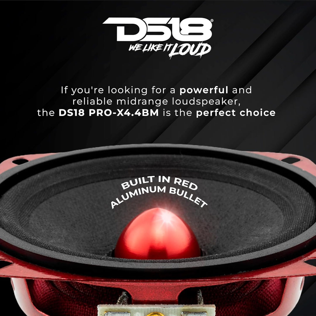 DS18 PRO-X4.4BM PRO Series Midrange Kugel Lautsprecher - Set von 1-4" 4 Inches