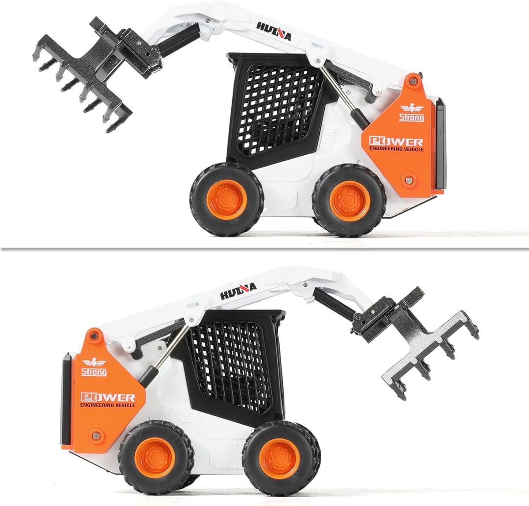 Bagger Spielzeug, 1/50 Kinder 2-in-1 Modell (Gabelstapler), Gabelstapler