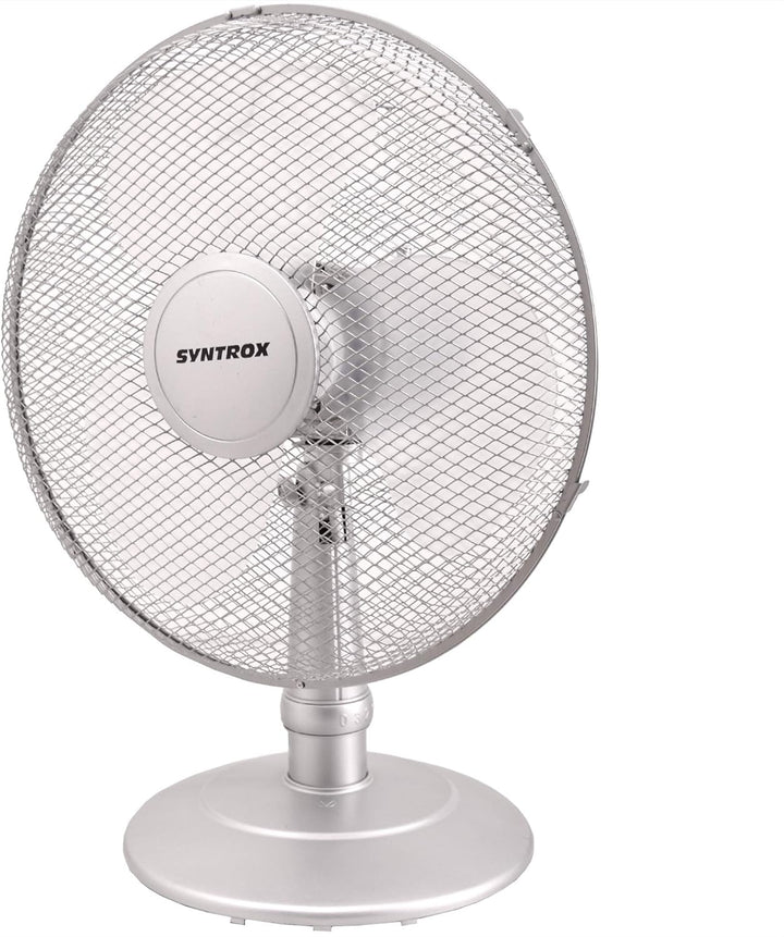 Syntrox Germany 3 in 1 Ventilator Standventilator Wandventilator Tischventilator 44 Watt Silber mit
