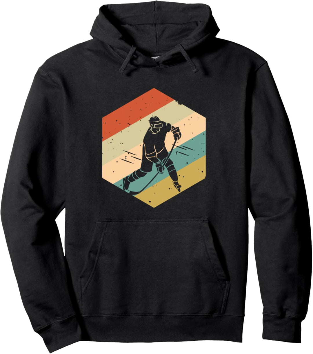 Retro Vintage Eishockey Männer Jungen Pullover Hoodie