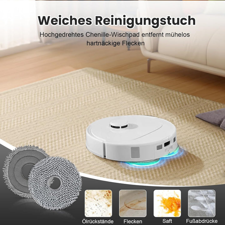 17 Stück Zubehör für Roborock QV 35A/QV 35S Saugroboter, 1 Hauptbürste, 4 Staubbeutel, 2 Filter, 4 W