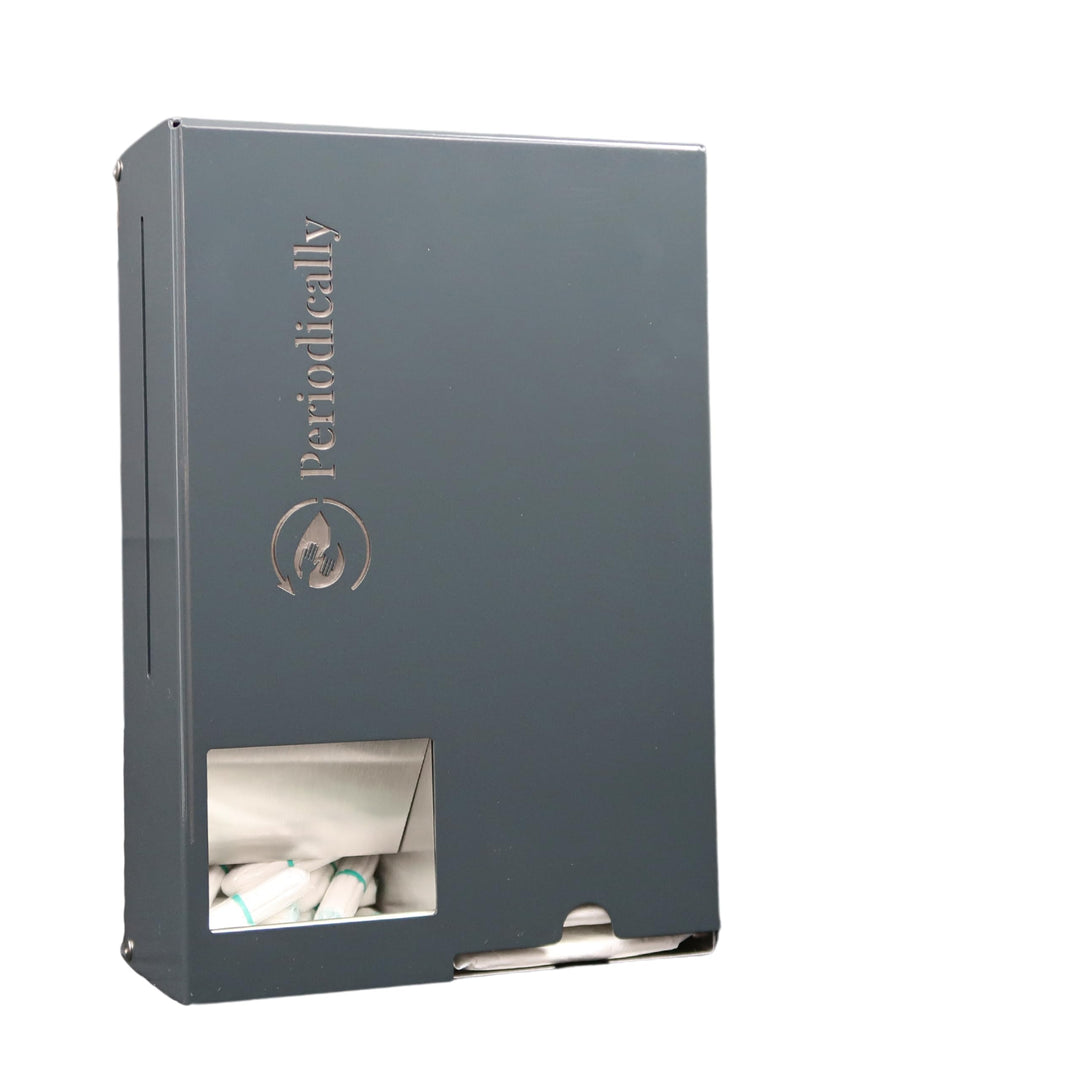 Periodically Tampon- und Bindenspender, Edelstahl (Anthrazit), Anthrazit