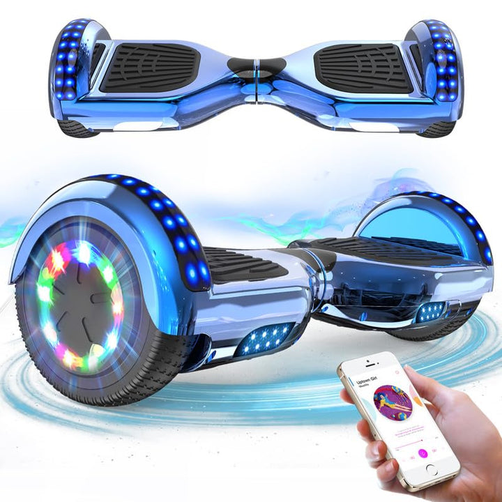 RCB Hoverboards 6,5 Zoll Skateboard Kinder und Jugendliche Hoverboards mit Bluetooth - Led Licht Seg