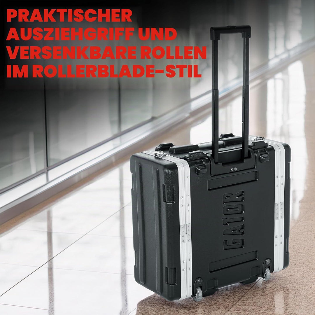 GATOR-Koffer Gestell 19"-Polyethylen GRR 6 U mit Rollen, 6 U