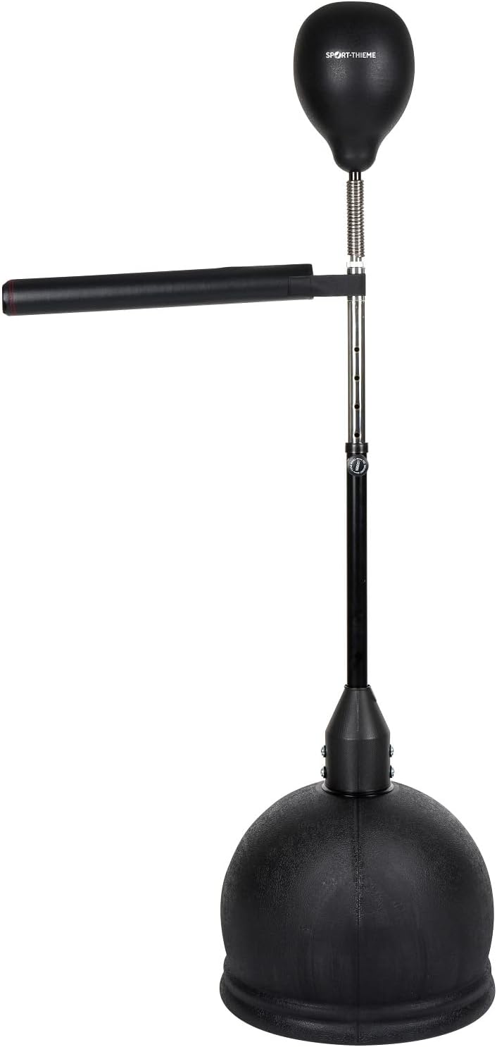 Sport-Thieme Punchingball mit Standfuss höhenverstellbar | Profi-Standboxsack mit Ausleger u. Feder