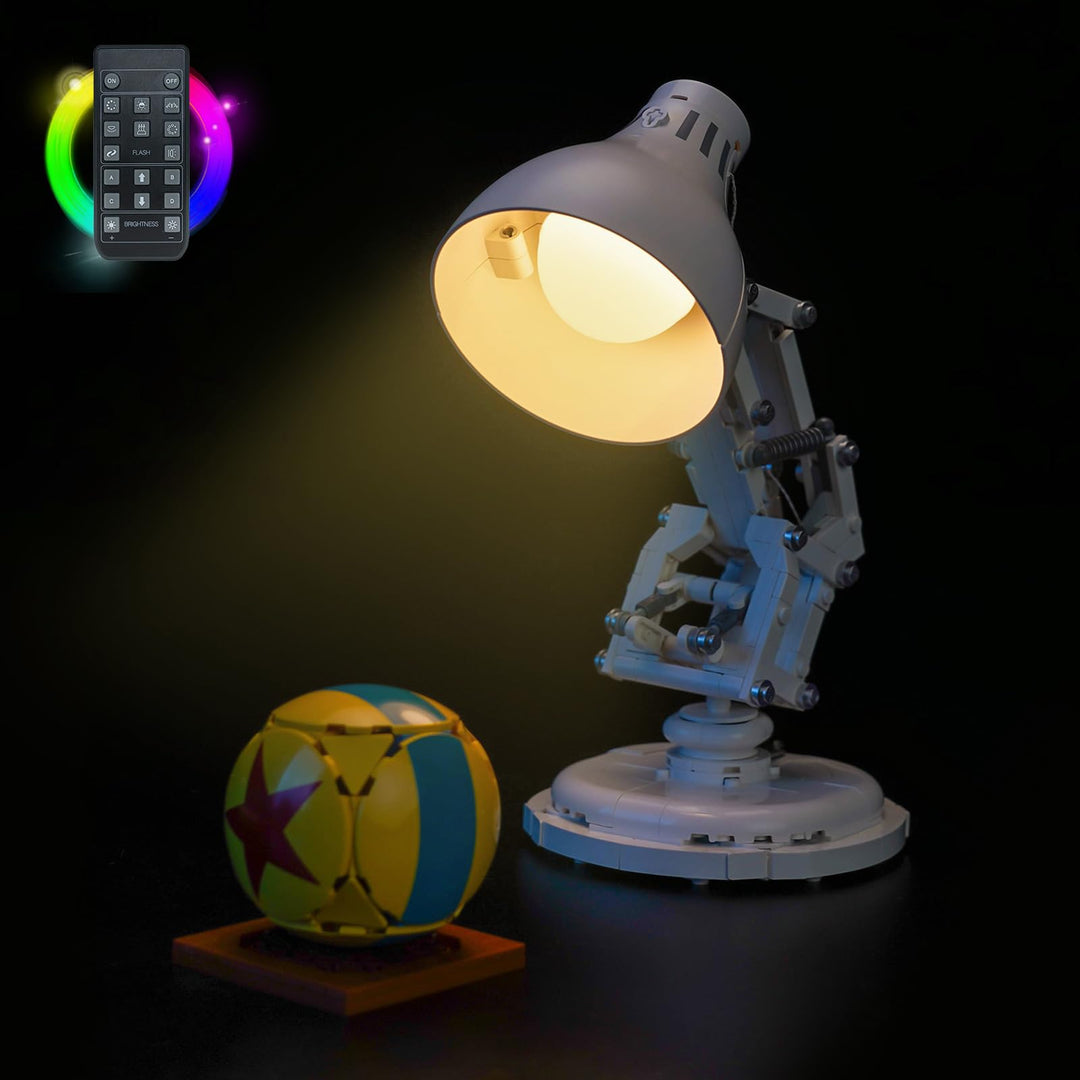 Fernbedienung Licht-Kit Kompatibel mit Lego Ideas ǀ D isney P ixar Luxo Jr. 21357 (Kein Modell), Led
