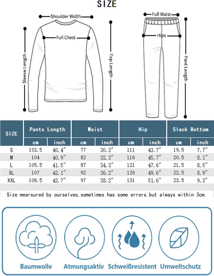 Herren Schlafanzughose Lang Baumwolle Karierte Pyjamahose Lounge Hose Pyjamaunterteil Freizeithose m
