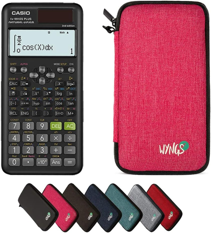 CALCUSO Sparpaket: Casio FX-991ES Plus 2nd Edition technisch-wissenschaftlicher Taschenrechner + WYN