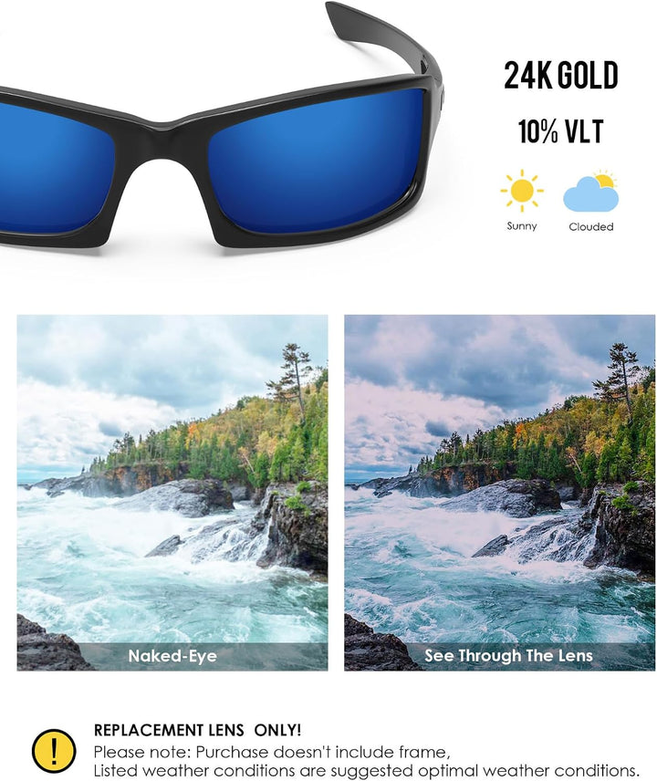 BlazerBuck Anti-salz Polarisierte Ersatzgläser für Oakley Fives Squared Mitternachtsblau Polarisiert