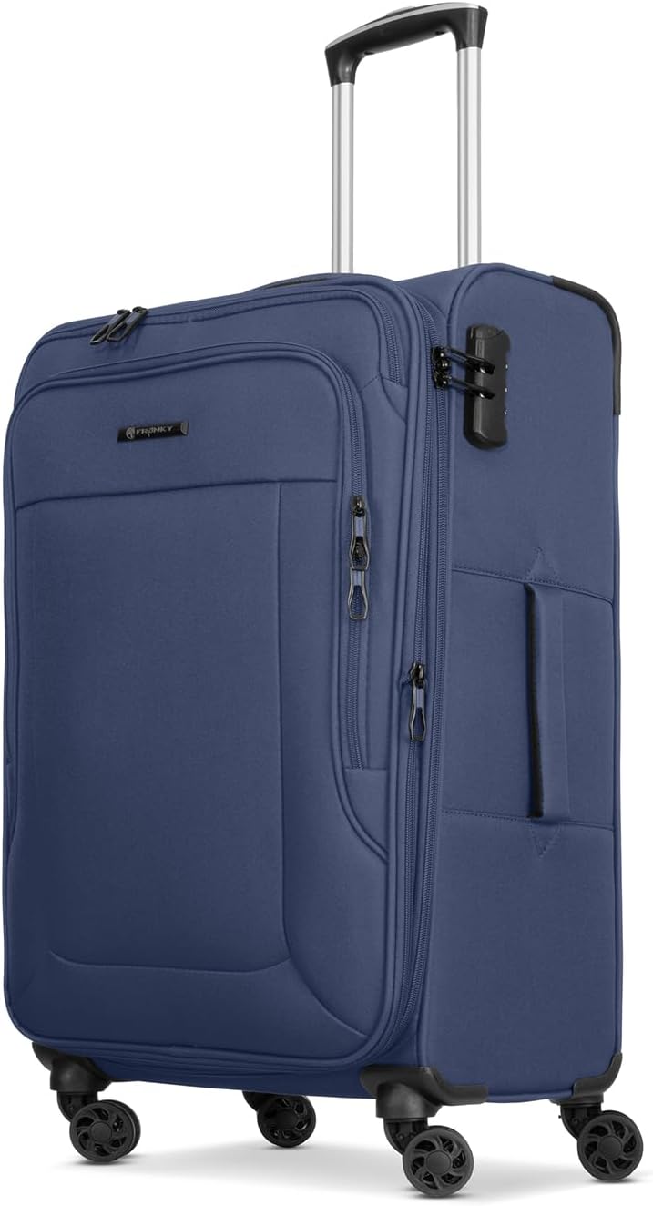 Franky Melbourne 3.0 Koffer Set 3-Teilig | Weichschalen Trolleyset mit 4 Rollen, arretierbarer Griff