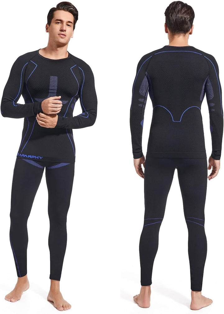Apanphy® Thermounterwäsche Herren Atmungsaktiv Thermoaktiv Funktionswäsche Herren Schnelltrocknendes