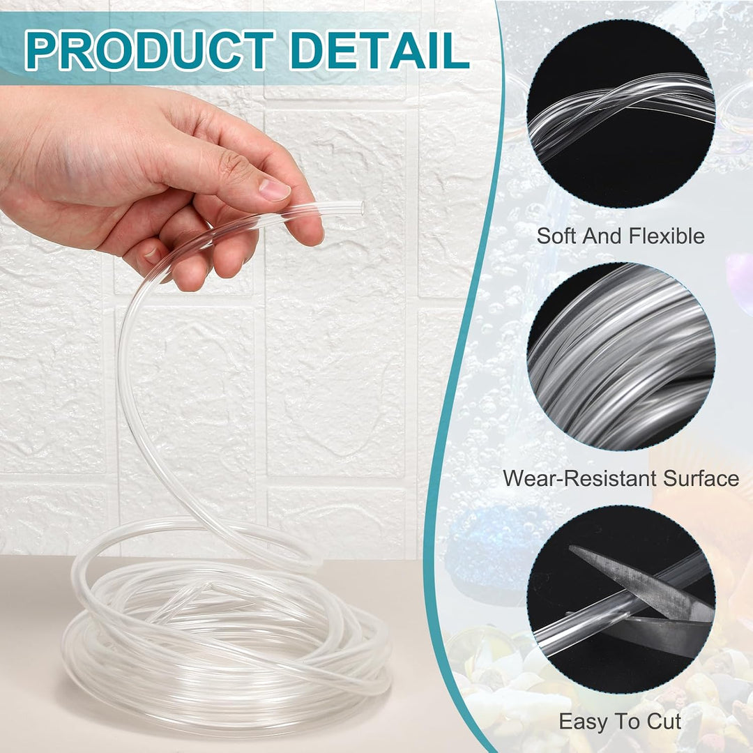 QUARKZMAN Klarer PVC-Schlauch, 28mm ID x 34mm AD - 4ft PVC-Rohr leichter Vinylschlauch, transparente