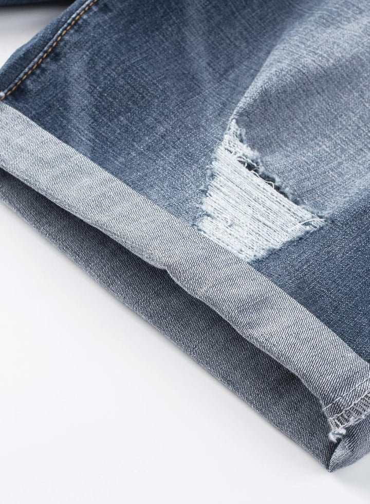 Jeans Shorts Kurze Herren Shorts Sommer Denim Western Casual A Blau S, A Blau S