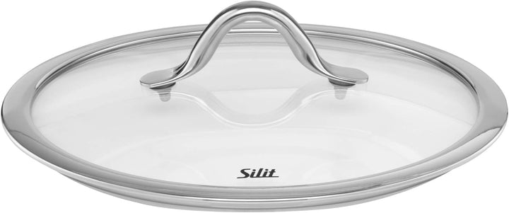 Silit Vitaliano Rosso Kochtopf gross 24cm, Glasdeckel, Fleischtopf Induktion 6,2l, Silargan Funktion