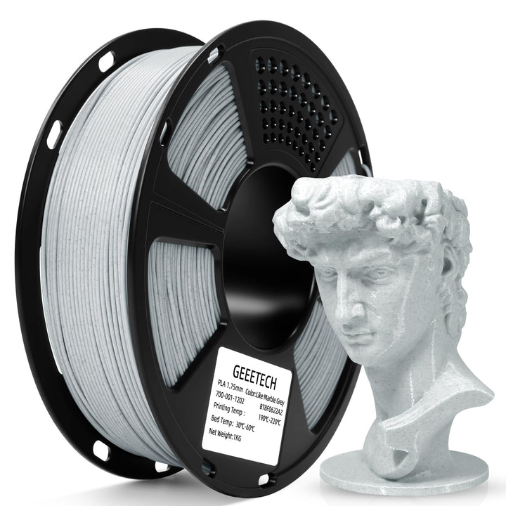GEEETECH PLA Filament 1.75mm Marble, 3D Drucker PLA Filament 1kg Spool, like Marmor Marble Marble pl