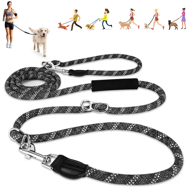 Hundeleine 3m für Kleine mittelgrosse Hunde, 8in1 Schleppleine mit 3 Verstellbare Schnalle und Griff