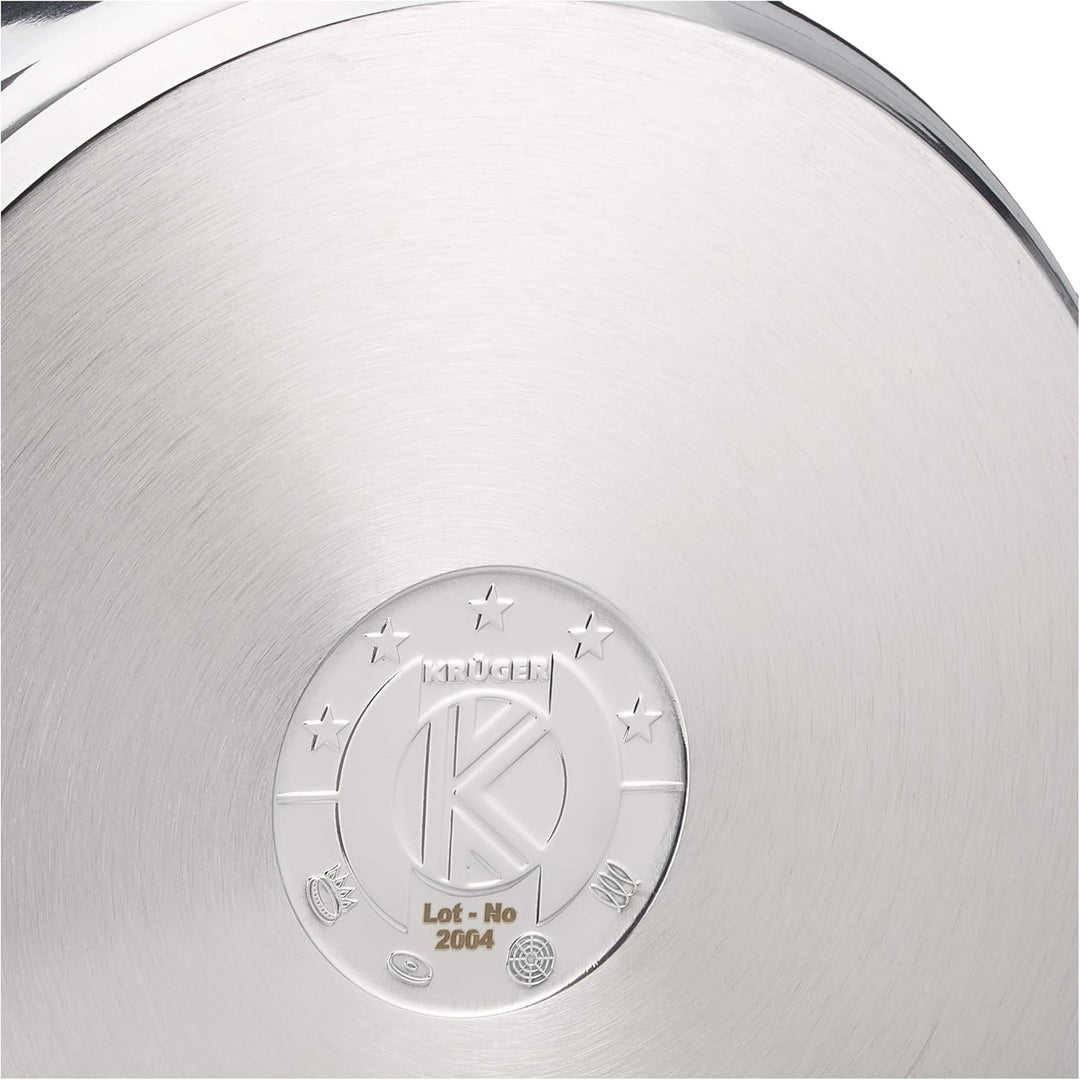Karl Krüger A26 Topf, Edelstahl, silber, 24 cm, 10 Liter Allzwecktopf 10 Liter, Allzwecktopf 10 Lite