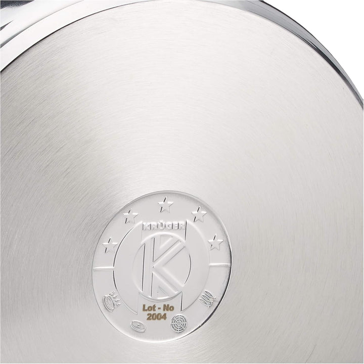 Karl Krüger A26 Topf, Edelstahl, silber, 24 cm, 10 Liter Allzwecktopf 10 Liter, Allzwecktopf 10 Lite