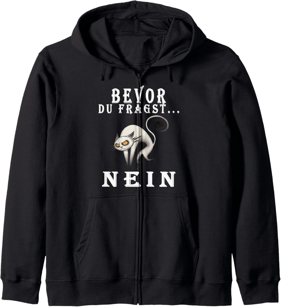 bevor fragst nein mit süsser katze geschenk Kapuzenjacke