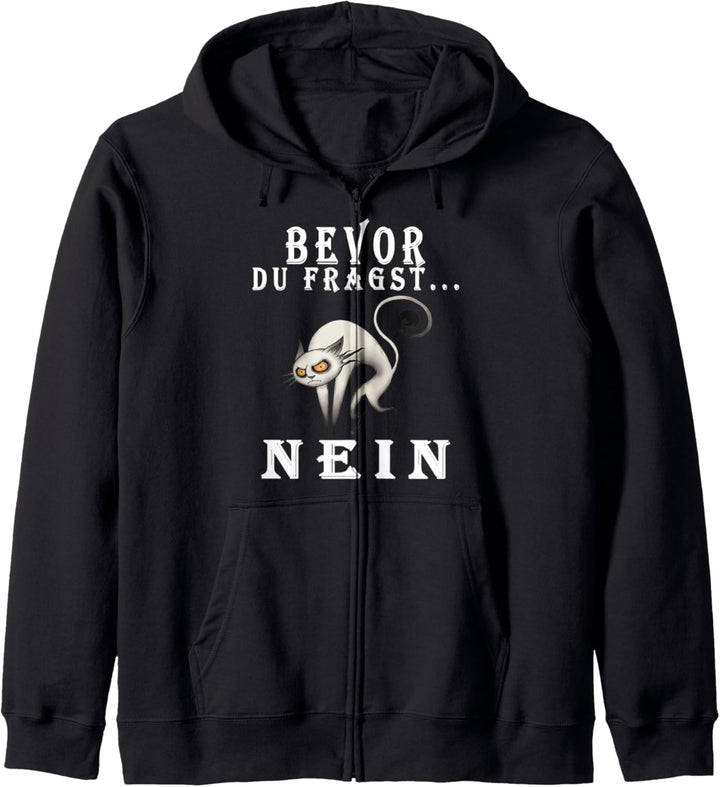 bevor fragst nein mit süsser katze geschenk Kapuzenjacke
