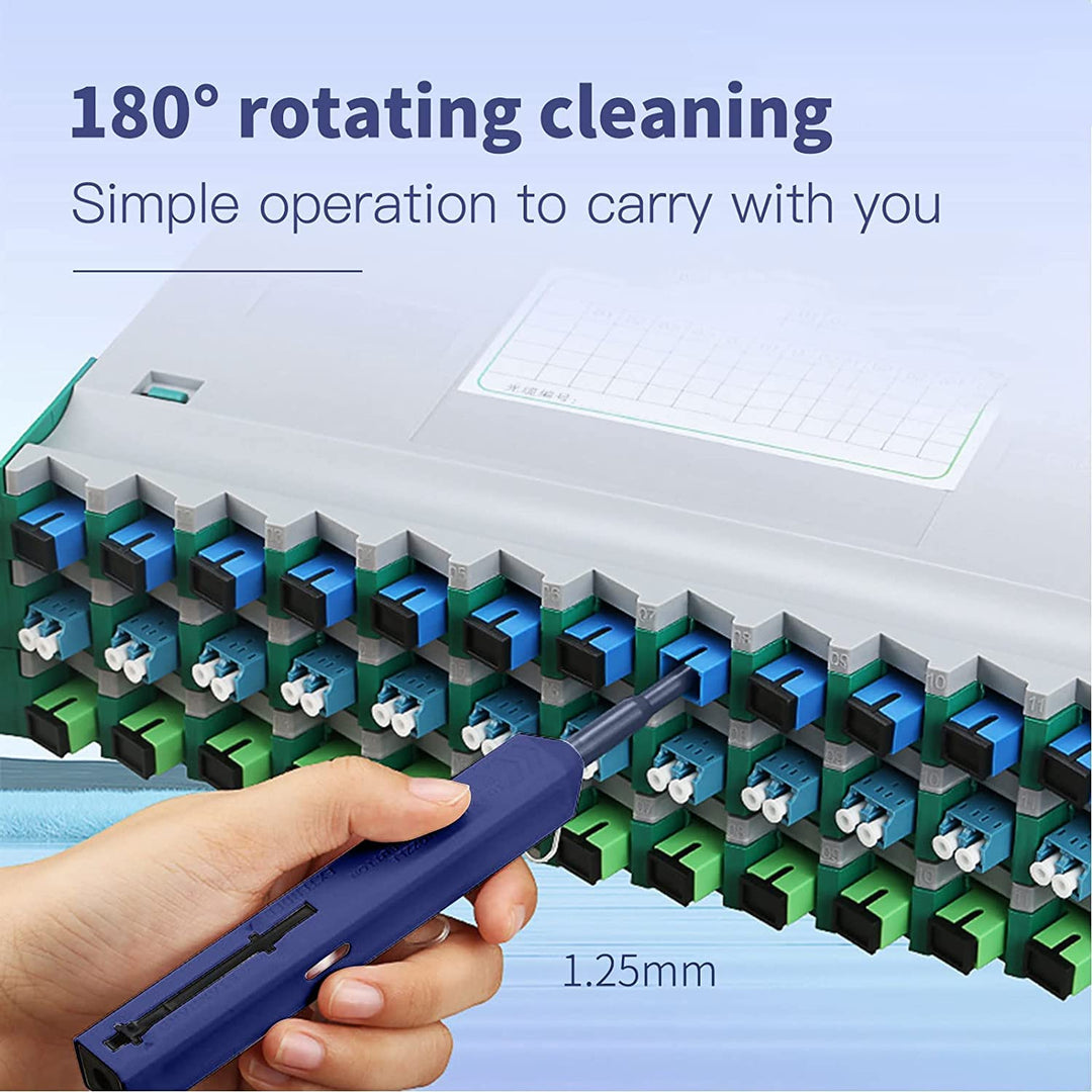 MSDADA Glasfaser Reinigungsstifte, Fiber Optic Cleaner für LC/MU/SC/FC/ST/E2000 Steckverbindungen 1.